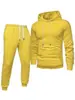 Conjunto de Sudadera con Capucha y Pantalones Deportivos para Hombre Talla Europea para Primavera y Otoño, Ropa Deportiva Casual Versátil