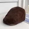 Nueva Gorra Artística Retro Transpirable de Estilo Británico Orientada Hacia Adelante para Mujer, Sombrero de Pintor Elegante Versátil para Otoño que Adelgaza el Rostro