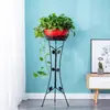 Suporte para flores em estilo europeu, em ferro forjado, com vários níveis, para sala de estar, economizando espaço, ideal para plantas-aranha, com iluminação suave, suporte luxuoso para rabanetes verdes e vasos de flores.