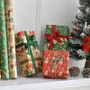 Amazon Navidad Papel Kraft Retro Papel de Regalo Papá Noel Árbol de Navidad Papel de Dibujos Animados