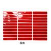 Fita Adesiva Transparente de Cristal para Nail Art, Tiras Adesivas Gelatinosas para Pontas de Unha, Tiras Adesivas com Filme Vermelho, Fita Adesiva Dupla Face para Usar e Exibir Pontas de Unha