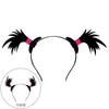 Accesorios para el cabello de Halloween para mujer, tela oscura, estilo distintivo, diadema, horquilla divertida para fiesta, linda diadema de calabaza