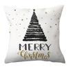 Venta caliente transfronteriza nueva decoración navideña impresión de bronceado artificial funda de almohada regalo de cintura personalizado fábrica venta directa
