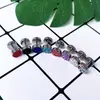 Argila Macia Europeia e Americana Argila Incrustada com Diamantes Barra de Aço Inoxidável Simples Argila Strass em Formato de I 8mm Redondo Brincos de Bolo Brincos