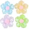 Serie de Flores Luminosas Material de Resina DIY Accesorios Pinzas para el Cabello Adornos para el Cabello Imanes para Refrigerador Flores Coloridas Decorativas de Doble Capa Venta al por Mayor