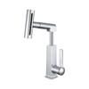 Grifo extraíble para lavabo bajo encimera, grifo monomando de cobre para lavabo, grifo mezclador moderno minimalista