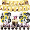 Grupo de Meninas Caçadoras Kpop Tema de Festa de Aniversário Decoração Banner Bandeira Bandeira de Bolo Conjunto de Balões