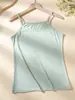 Camisola Sexy de Color Sólido Transpirable Cómoda Versátil para Verano, Larga, Bonita Espalda, Chica Sexy de Comercio Exterior Transfronterizo
