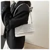 Bolso de Hombro o Axila Casual de Color Sólido con Patrón de Cocodrilo Estilo Retro Moda 2024 Gran Capacidad Tendencia Nueva para Mujeres