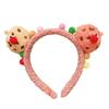 Diademas para el cabello de niñas pequeñas para otoño e invierno. Lindas diademas de felpa de dibujos animados para bebés para sujetar su cabello sin lastimarlo. Accesorios para el cabello de niñas
