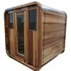 Fábrica de Foshan venta caliente vaporizador de sudor para exteriores estufa de sauna Harvia sala de sauna para 4~6 personas cedro rojo