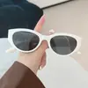 Óculos de Sol Gatinho com Armação Pequena para Mulheres, Tendência para Rosto Quadrado e Redondo, Óculos de Sol Pequenos Anti-UV, Óculos de Sol Personalizados de Alta Qualidade