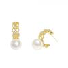 Diseño de Nicho Coreano de Gama Alta Exquisito Aro Calado Elegante Versátil Pendientes de Nicho Pendientes