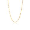 Cadena DIY acero titanio labio repujado cadena 18K oro collar mujer cierre langosta acero inoxidable no se desvanece cadena onda de agua al por mayor