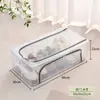 Caja de almacenamiento plegable para ropa con ventana única para visibilidad, caja de almacenamiento de tela de gran capacidad para ropa y pantalones, caja de almacenamiento a prueba de polvo y humedad para artículos diversos