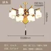 Novo lustre de sala de estar todo em cobre estilo chinês, madeira maciça, de alta qualidade e elegante, luz principal para hall de villa, luminária de sala de jantar estilo chinês, novo modelo