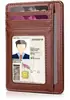Portatarjetas antimagnético antirrobo, protector de tarjeta de acceso con ranuras para múltiples tarjetas personalizable, bolsa multifuncional para almacenamiento de documentos, directo de fábrica