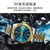 Poedagar/Poeda Nuevo Calendario de Diamantes Correa de Acero Exportación Casual Moda Deportiva Reloj de Cuarzo para Hombre 910