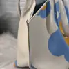 Bolsa de Hombro de Punto para Boda de Año Nuevo Patrón de Dibujos Animados Gran Capacidad Plegable Ligera Bolsa de Punto para Compras
