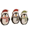 Decoración Navideña de Pingüino con Sombrero de Venta Caliente Transfronteriza, Adorno de Madera de Múltiples Niveles, Bandeja Escalonada, Decoración de Mesa Festiva