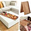 Bandeja Rectangular Grande de Madera para Baño, Bandeja Gruesa de Madera de Acacia para Queso, Bandeja de Servicio Portátil, Bandeja Plegable