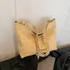 Bolsa de Lona Casual Grande de Xadrez Personalizada Inverno 2025 Nova Bolsa Tote Transversal Estilo Preguiçoso para Commuter Mulheres