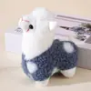 Bolsa de Brinquedo de Pelúcia de Alpaca Fofa Decoração de Brinquedo de Pelúcia Chaveiro Decoração de Boneca de Pelúcia Pingente