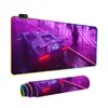 Popular Série Cyberpunk Gaming Mouse Luminoso e Teclado Pad RGB Desk Mat Fábrica Personalizada Atacado