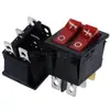 Interruptor en Forma de Barco Kcd4 16A250V Botón de Encendido Basculante en Forma de Barco 31*25mm con Luz 2/3 Engranajes 4/6 Pines