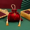 Bolsas Portáteis para Doces de Casamento Estilo Chinês, Sacolas para Doces de Casamento com Cordão, Sacos de Tecido para Doces, Caixas de Doces de Luxo, Lembrancinhas