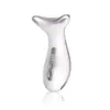 Dispositivo de Belleza para Cuello Bipolar de Color con Luz, Masajeador Vibratorio EMS, Calentamiento Reductor de Arrugas, Dispositivo de Belleza para Cuello Cuatro en Uno