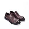 Zapatos de dedo gordo para hombre zapatos de cuero huecos modernos para combinar con todo de suela gruesa zapatos de negocios transpirables de punta redonda con agujeros perforados sandalias para hombre