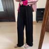 Cómodos Pantalones Máscara de Ácido Acético 2025 Primavera y Verano Nuevo Estilo Coreano Holgados Adelgazantes Versátiles Casuales Drapeados para Mujer