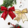 Nuevo Adorno para Árbol de Navidad de Lazo de Tela Satinada Decoraciones Navideñas DIY Accesorios para Escenas