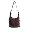 Bolsa Saco Grande Capacidade Estampa Leopardo Camurça Retrô Feminina Novo Estilo Outono 2026 Moda Sensação de Alto Padrão Bolsa de Ombro