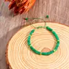 Novo Pulseira Tecida com Contas Espaçadoras de Pedra Natural Feita à Mão Pulseira Ajustável Fashionável Exquisita para Mulheres Fonte Transfronteiriça