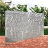 Relevo em pedra mármore branco Mural de relevo da Grande Muralha Parede de sombra Parede flores e plantas de ardósia figuras animal relevo