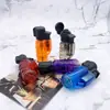 Encendedor Hengzheng comercio exterior al por mayor creativo pintura transparente con puntos plástico abatible inflable directo para cigarro