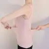 Nova regata térmica de veludo para mulheres com forro de fleece, bolso extra, bolso para bebê aquecido, regata sem costura, roupa íntima com aquecimento interno sem mangas