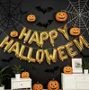 Decoración de Globos de Papel de Aluminio de Dibujos Animados Estilo Ins para Halloween Bar Fiesta Evento Calabaza Ambiente Escena Escenografía