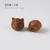 Accesorios de sándalo Barbie pulpo caramelo conejo oso cabeza de calabaza lindo tallado en madera estilo DIY accesorios juego cultural productos semiacabados