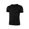 Camiseta Casual de Verano para Jóvenes, Corte Ajustado, Cuello Redondo Liso, de Color Sólido, con Puntos, Secado Rápido, Transpirable, Camisa Publicitaria, Logo Personalizado