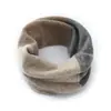 Novo Cachecol de Tricô de Lã Australiana Color Block para Homens e Mulheres, Protetor de Pescoço à Prova de Frio e Quente, Cachecol Pequeno para Pescoço