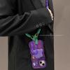 Cordão de Lanyard para Celular Monstro Adequado para Capa de Celular Apple 15 Huawei Mate60 Suporte Duplo Transparente 17Promax
