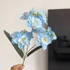 Orquídea de hadas artificial de 3 ramas, decoración suave para el hogar, arreglo floral, arreglo floral de boda, flores decorativas para paisajismo interior al por mayor