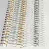 Anel de espiral de metal para encadernação em espiral de ferro para atacado 6,4-38mm anel de espiral metálico de bobina única para fichário