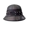 Chapéu de Pescador de Fio de Cânhamo Leve Retro Japonês Chapéu de Bacia Elegante de Luxo Leve All-match para Crianças Primavera e Verão Chapéu de Sol de Palha
