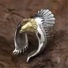 Novo Anel Elegante Retrô Tendência Hip-Hop Europeu e Americano Estilo K Estilo Ins Tendência Nacional Estilo Chinês