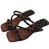 Sandalias de Cuña con Lunares Estilo Francés sin Cierre para Mujer, Nuevo Modelo Verano 2026, Sandalias de Tacón Alto Súper Elegantes y Cómodas