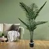 Plantas Verdes Simuladas Personalizadas, Girassol de Luxo Acessível, Vasos de Chão, Árvores de Flores Artificiais, Enfeites Decorativos para Sala de Estar Interna, Plantas Biônicas